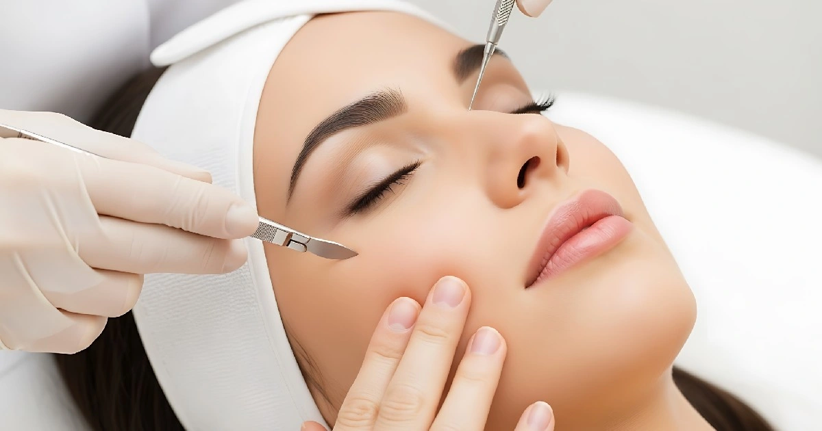 Women receiving Dermaplaning in Port Orange, fl
