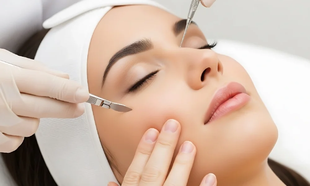 Women receiving Dermaplaning in Port Orange, fl
